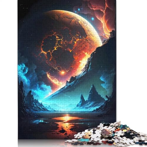 Dunkle Materie, Planeten-Puzzle für Erwachsene, kreative Spiele, Puzzle, Geschenk für Jungen oder Mädchen, 1500 Teile (85 x 57 cm) von GQmoney