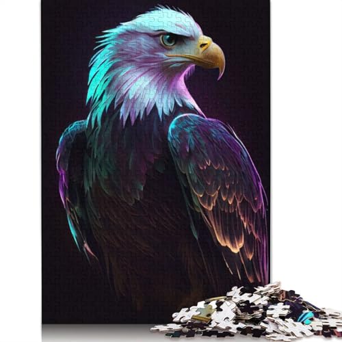 Eagle Neon Splendor Puzzle für Erwachsene, 1500 Teile, 100% recycelte Holzplatte, Denksportaufgaben für Erwachsene, für Jungen oder Mädchen, 1500 Teile (85 x 57 cm) von GQmoney