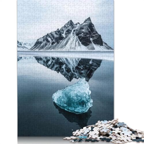 Eisberg-Reflexions-Puzzles für Erwachsene, Spielzeug, Lernspiel, schwierige Puzzles für Kinder ab 12 Jahren, 1000 Teile (75 x 50 cm) von GQmoney