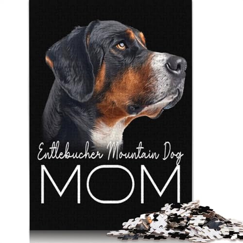 Entlebucher Mountain Mom Puzzle für Erwachsene und Kinder. Skurrile Herausforderung, Spielzeug, Lernspiele, Heimdekoration, Geschenke, 520 Teile (52 x 38 cm) von GQmoney