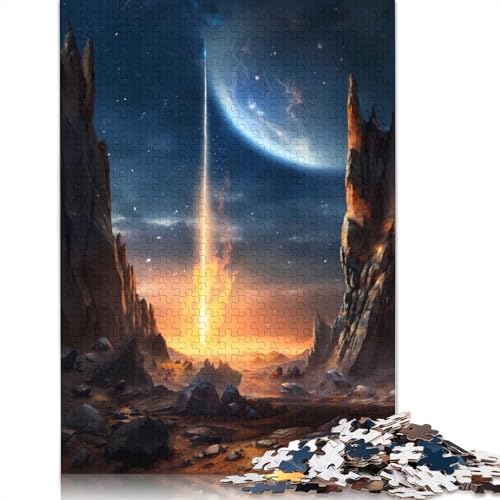 Epischer Asteroidenfall, 1500 Puzzles für Erwachsene, Spielzeug, Lernspiel, Herrenpuzzles für Erwachsene, für Erwachsene, Teenager, 1500 Teile (85 x 57 cm) von GQmoney