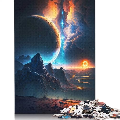 Ethereal Twilight Peaks Puzzle für Erwachsene, Lernspiel, Puzzle-Geschenke für Kinder ab 12 Jahren, 520 Teile (52 x 38 cm) von GQmoney