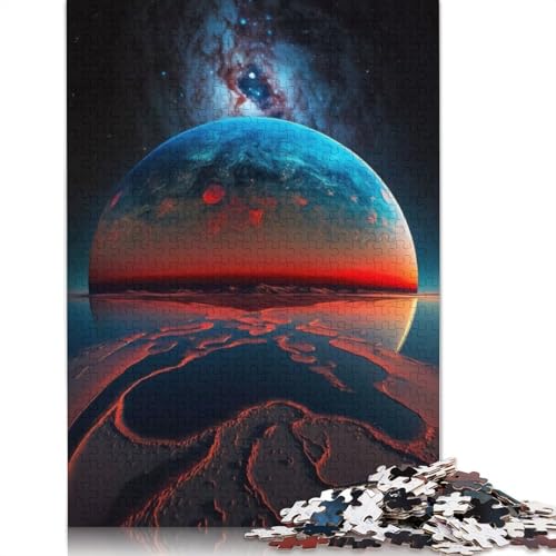 Exoplanet Kepler 442b Puzzle für Erwachsene, 520 Teile, Holzpuzzle für Erwachsene und Jugendliche, Heimdekoration, Puzzlespielzeug, 520 Teile (52 x 38 cm) von GQmoney