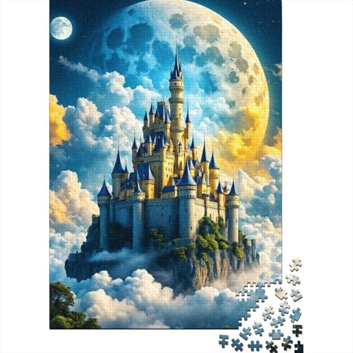 Fantasy Castle Puzzle, Dekompressionsspielzeug, 100% recycelter Karton, Puzzle für Erwachsene, 1000 Teile (38 x 26 cm) von GQmoney