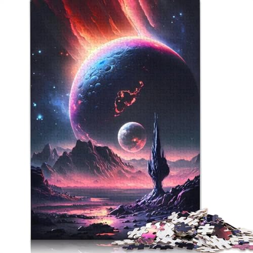 Fantasy Cosmos Stellar Puzzle für Erwachsene, 1500 Teile, 100% recycelte Holzplatte, Denkpuzzles für Erwachsene, für Jungen oder Mädchen, 1500 Teile (85 x 57 cm) von GQmoney