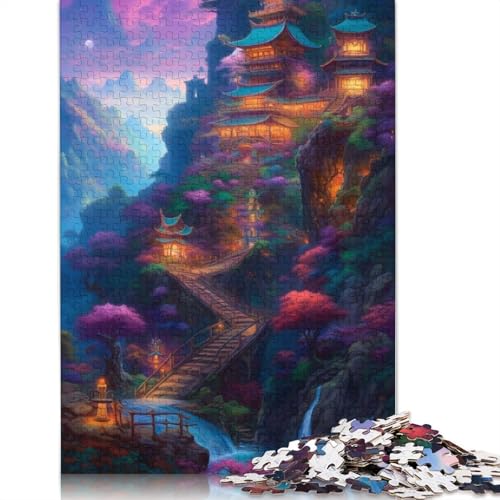 Fantasy Landscape 3, 1000-teiliges Puzzle, Familienspaß für Erwachsene und herausforderndes Spiel, Spiele zum Stressabbau und einzigartige Geschenke, 1000 Teile (38 x 26 cm) von GQmoney