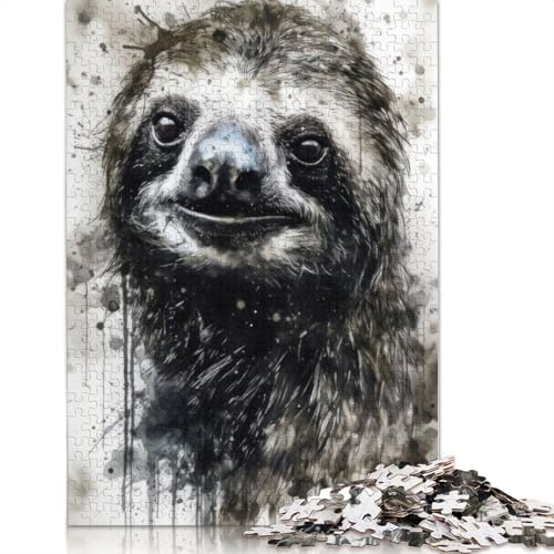 Faultier-Puzzle, langsam und stetig, für Erwachsene und Kinder. Unmögliches Herausforderungsspielzeug, Lernspiel, Heimdekoration, Geschenke, 1000 Teile (75 x 50 cm) von GQmoney