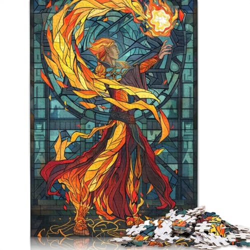 Feuermagier-Puzzle, 520 Teile, Puzzle für Erwachsene, Puzzles für Teenager, Geschenke, Lernspiel, Herausforderungsspielzeug, 520 Stück (52 x 38 cm) von GQmoney