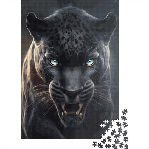 Feuriger Panther, Puzzle für Kinder, 1000 Teile, Puzzle für Kinder, Puzzle 1000 Teile für Kinder, anspruchsvolles Spiel, Puzzles, lustige Spiele, 1000 Teile (75 x 50 cm) von GQmoney