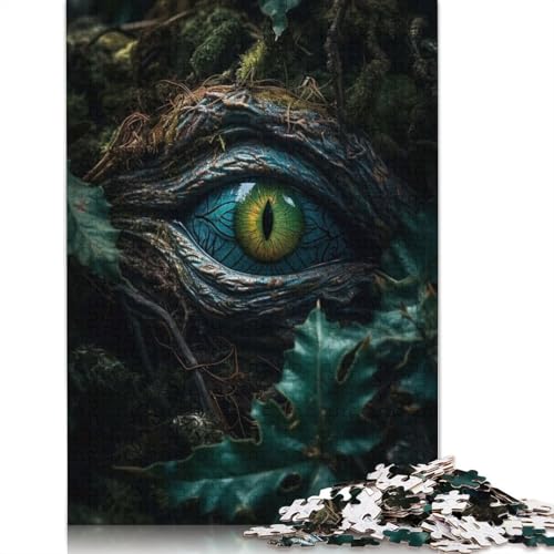 Forest Dragons Emerald Eye 1000-teiliges Puzzle für Erwachsene – Familienaktivitäts-Puzzle, Lernspiele, schwierig und herausfordernd (38 x 26 cm) von GQmoney
