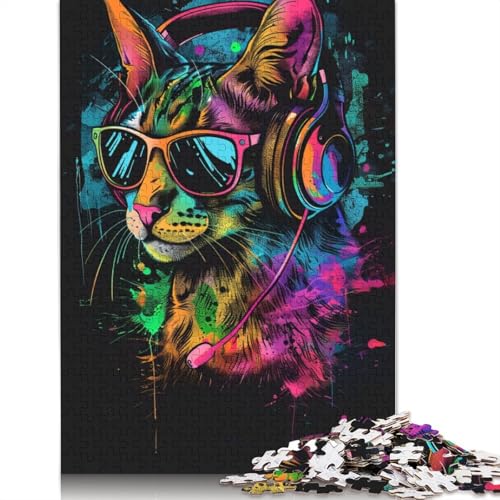 Fossa 1000-teiliges buntes Puzzle für Erwachsene, Schwierigkeitsgrad Puzzles, Lernspielzeug, Spiele, Familiendekoration, 1000 Stück (75 x 50 cm) von GQmoney