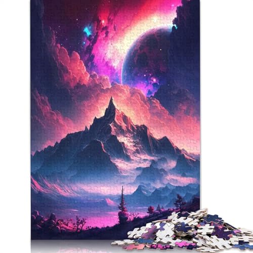 Frosty Celestial Peaks Puzzle mit 1500 Teilen für Erwachsene, 100% recycelte Holzplatte, schwierige Puzzles für Frauen und Männer, 1500 Teile (85 x 57 cm) von GQmoney
