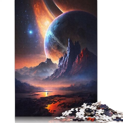 Galactic Reverie Landscape Puzzles, 1500 Teile, Holzpuzzles, Puzzle für Erwachsene und Jugendliche ab 12 Jahren, 1500 Teile (85 x 57 cm) von GQmoney