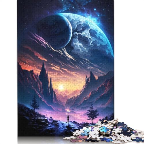 Galactic Twilight Fantasy Puzzles für Erwachsene, Spielzeug, Lernspiel, schwierige Puzzles für Kinder ab 12 Jahren, 1000 Teile (75 x 50 cm) von GQmoney