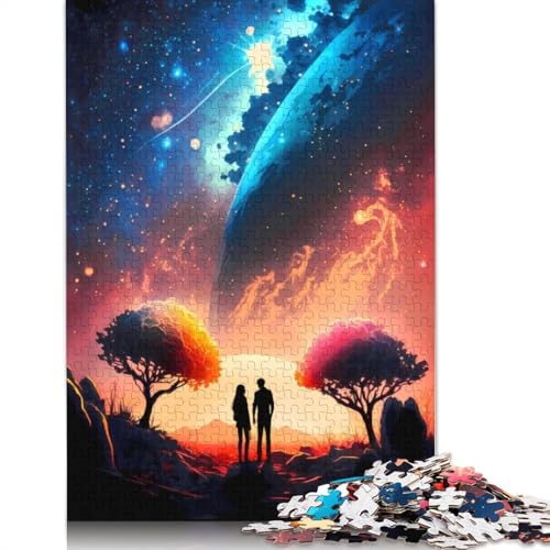 Galaktisches Twilight-Paar, 520-teiliges Puzzle, ab 18 Jahren, Lernspiele, Puzzles für Erwachsene, für Frauen, für Kinder ab 12 Jahren, 520 Teile (52 x 38 cm) von GQmoney