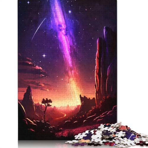Galaxy Mountain Road 1000-teiliges Puzzle, ab 18 Jahren, Lernspiele, Puzzles für Erwachsene, für Frauen, für Kinder ab 12 Jahren, 1000 Teile (75 x 50 cm) von GQmoney