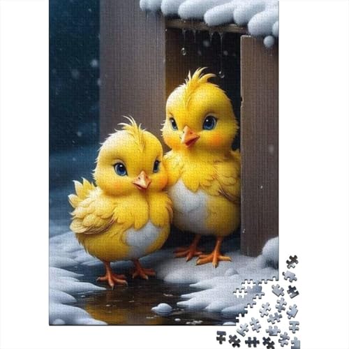 Geflügel-Hahn-Puzzle, lustiges Premium-Puzzle aus Karton für Jungen oder Mädchen, 1000 Teile (75 x 50 cm) von GQmoney