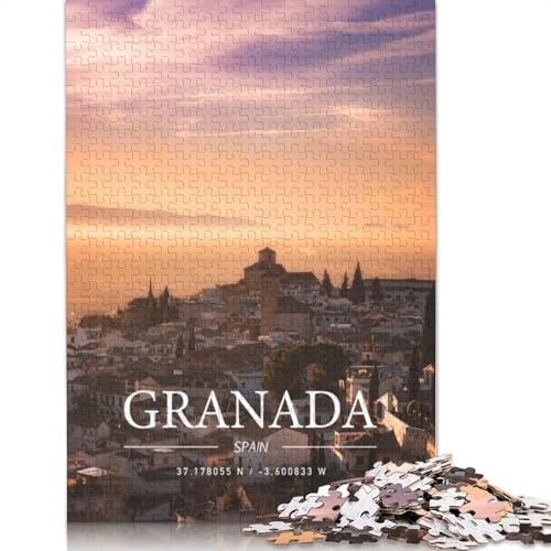 Granada Puzzle für Erwachsene, Lernspiel, Puzzle-Geschenke für Kinder ab 12 Jahren, 1000 Teile (75 x 50 cm) von GQmoney