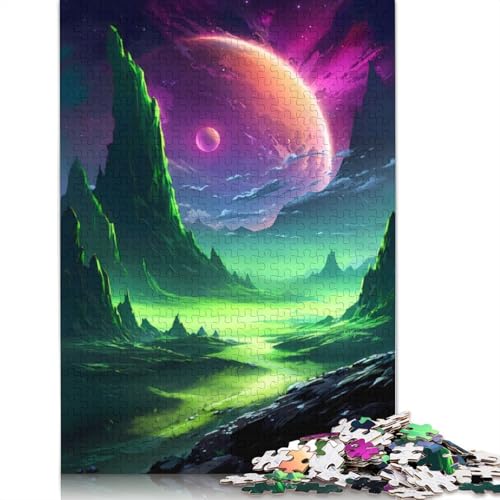 Green Planet Galactic Puzzle für Erwachsene, freundliche Materialien, schwierige Puzzles für Erwachsene und Teenager, 1500 Teile (85 x 57 cm) von GQmoney