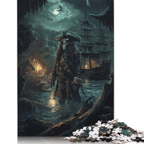 Grizzled Buccaneer Puzzle 520 Teile für Erwachsene | Holzpuzzle | Nachhaltiges Puzzle für Erwachsene | 520 Teile Spiele (52 x 38 cm) von GQmoney