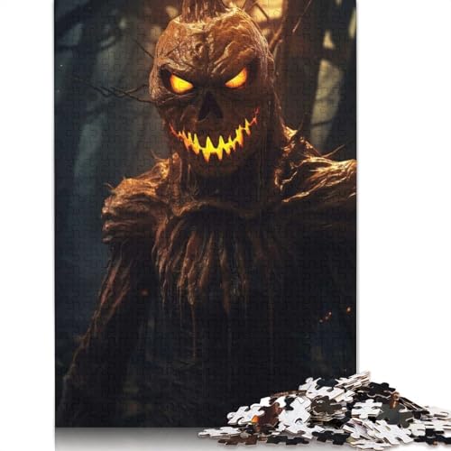 Halloween-Horror-Puzzles, 1000 Teile, Papierpuzzles für Erwachsene und Teenager, Familienspiel, 1000 Teile (38 x 26 cm) von GQmoney
