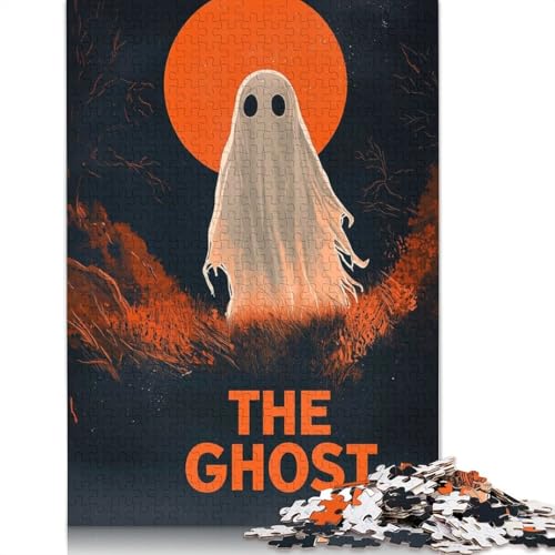 Halloween-Puzzle „Das Gespenst“ mit 1000 Teilen für Erwachsene und Jugendliche ab 12 Jahren, 1000 Teile (38 x 26 cm) von GQmoney