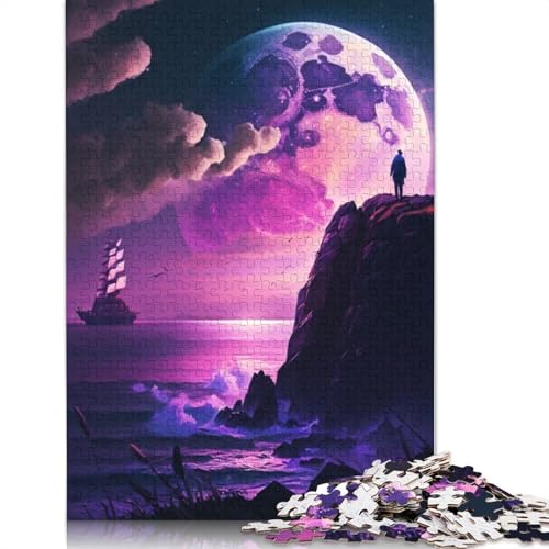 High Cliff View 1000-teiliges Puzzle für Erwachsene | | Familienspaß-Puzzles für Erwachsene, Geschenke, Denkspiele, 1000 Teile (75 x 50 cm) von GQmoney