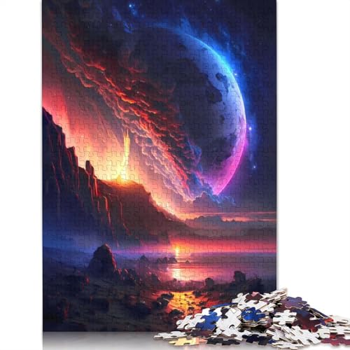Himmlische Planeten-Range-Puzzles für Erwachsene ab 18 Jahren. Upe Lernspiele, Puzzle für Erwachsene und Kinder, 1000 Teile (75 x 50 cm) von GQmoney