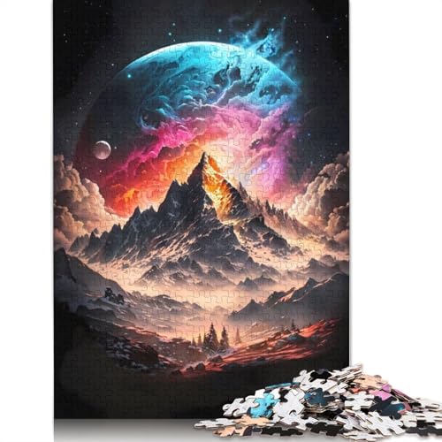 Himmlisches Everest-Planeten-Puzzle für Erwachsene, kreative Spiele, Puzzle-Geschenk für Jungen oder Mädchen, 1000 Teile (75 x 50 cm) von GQmoney