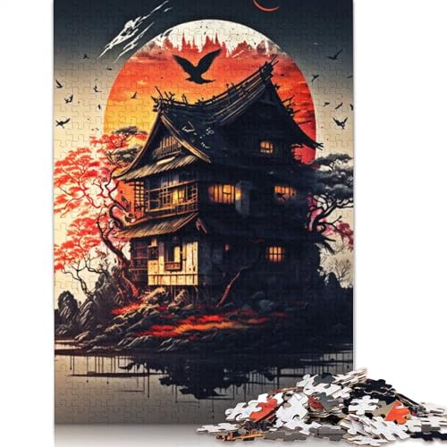 House of The Rising Sun 1000-teiliges Puzzle für Erwachsene, Spielzeug, Denkspiel, Lernspiel für Erwachsene, Stressabbau, Heimdekoration, 1000 Teile (38 x 26 cm) von GQmoney