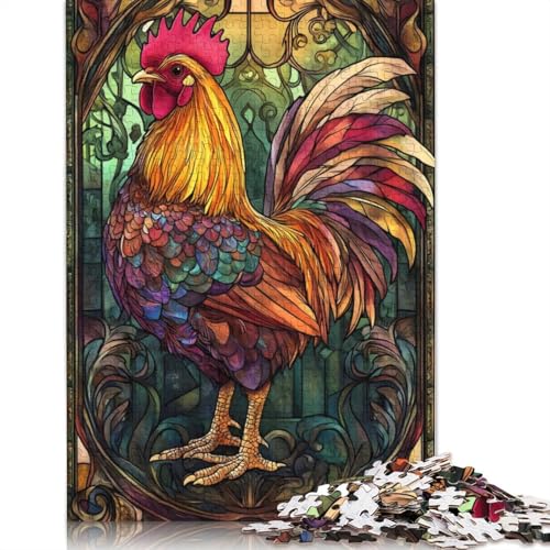 Hühnerkunst-Puzzles für Erwachsene und Kinder, 520 Teile, skurrile Herausforderung, Spielzeug, Lernspiele, Heimdekoration, Geschenke, 520 Teile (52 x 38 cm) von GQmoney