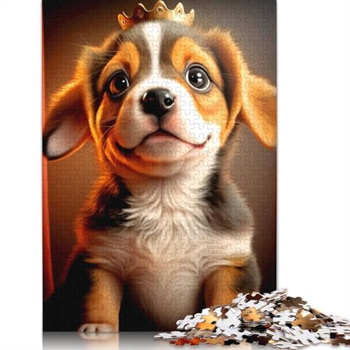 Hunde-Puzzle für Erwachsene, Spielzeug, Lernspiel, schwierige Puzzles für Kinder ab 12 Jahren, 1000 Teile (75 x 50 cm) von GQmoney