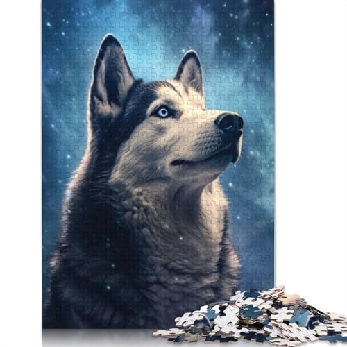 Husky-Puzzle, farbenfrohe, Coole Puzzles für Kinder ab 12 Jahren, 520 Teile (52 x 38 cm) von GQmoney
