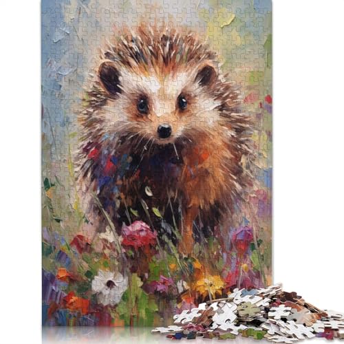 Igel-Puzzle, 1000 Teile, für Erwachsene, Heimdekoration, 75 x 50 cm Igel-Puzzle, 1000 Teile, für Erwachsene, Heimdekoration, 75 x 50 cm von GQmoney