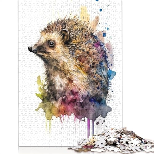 Igel-Puzzle für Erwachsene und Kinder, 1500 Teile, unmögliche Herausforderung, Spielzeug, Lernspiele, Heimdekoration, Geschenke, 1500 Teile (85 x 57 cm) von GQmoney