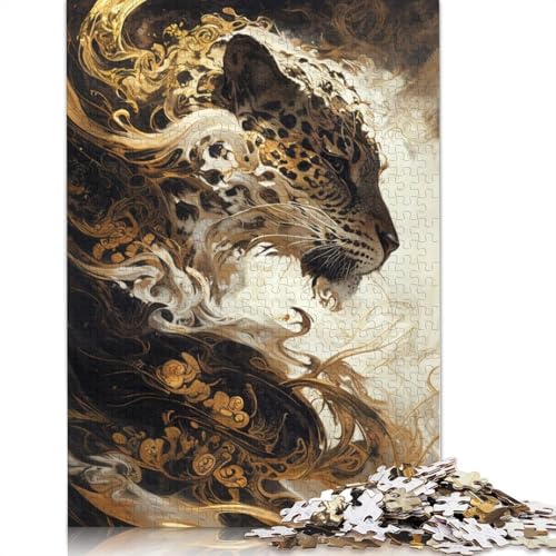 Jaguar Essence Puzzle für Erwachsene und Jugendliche, 1000 Teile, Puzzle für Erwachsene, Lernspiel, Herausforderungsspielzeug, 1000 Teile (75 x 50 cm) von GQmoney