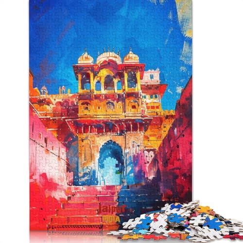 Jaipur Art Poster Puzzles, farbenfrohe, Coole Puzzles für Kinder ab 12 Jahren, 520 Teile (52 x 38 cm) von GQmoney