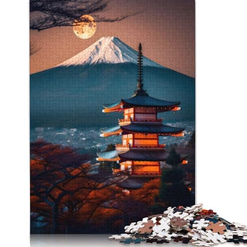 Japanische Nacht 09, 1000-teiliges Puzzle für Erwachsene | | Familienspaß-Puzzles für Erwachsene, Geschenke, Denkspiele, 1000 Teile (75 x 50 cm) von GQmoney