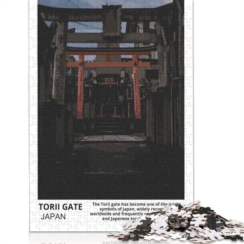 Japanische Torii-Tor-Puzzles für Erwachsene ab 18 Jahren. Upe Lernspiele, Puzzle für Erwachsene und Kinder, 520 Teile (52 x 38 cm) von GQmoney