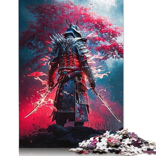 Japanisches Samurai-Puzzle mit 1000 Teilen für Erwachsene, Familienspiel, Teenager-Puzzle, 1000 Teile (75 x 50 cm) von GQmoney