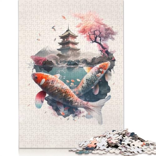 Japanisches ikonisches 2-Puzzle mit 1000 Teilen. Familienspaß-Puzzles für Erwachsene und anspruchsvolles Spiel, Spiele zum Stressabbau und einzigartige Geschenke. 1000 Teile (38 x 26 cm) von GQmoney