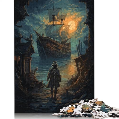 Kapitän- und Schiffspuzzles für Erwachsene und Jugendliche. Holzpuzzles für Erwachsene und Jugendliche. Nachhaltiges Puzzle für Erwachsene | Spiele 1500 Teile (85 x 57 cm) von GQmoney
