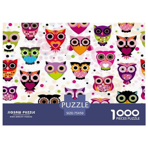 Kindertiere, 1000-teiliges Puzzle für Erwachsene, kreatives rechteckiges Puzzle, Holzpuzzle, Puzzle-Geschenk für Freunde und Familie, 1000 Stück (75 x 50 cm) von GQmoney