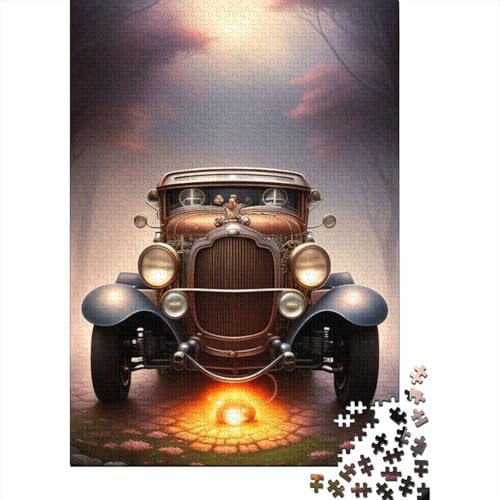 Klassisches Retro-Oldtimer-Puzzle, Lernspiele, Familienaktivitäten, Premium-Karton-Puzzle für Frauen und Männer, 1000 Teile (75 x 50 cm) von GQmoney