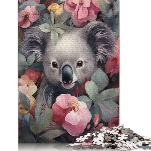 Koala Haven Puzzle für Erwachsene und Kinder. Tolles Geschenk, herausforderndes Spielzeug, Lernspiele, Heimdekoration für Erwachsene und Kinder ab 14 Jahren, 1000 Teile (75 x 50 cm) von GQmoney