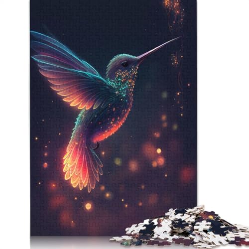 Kolibri-Glühwürmchen-Puzzle für Erwachsene, Spielzeug, Lernspiel, schwierige Puzzles für Kinder ab 12 Jahren, 520 Teile (52 x 38 cm) von GQmoney