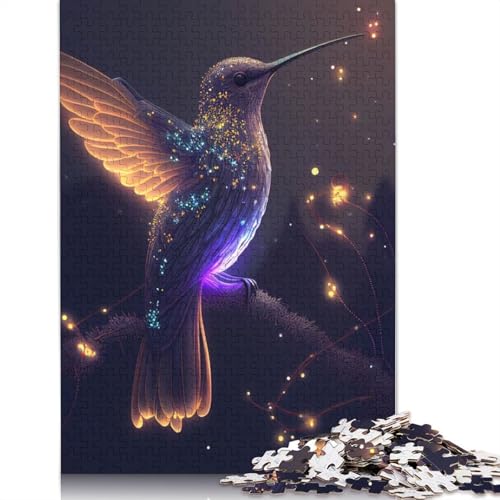 Kolibri-Illustration, Puzzlespielzeug für Erwachsene, Lernspiel, Puzzlespiele für Erwachsene für Frauen und Männer, 1500 Teile (85 x 57 cm) von GQmoney