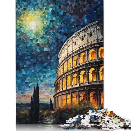 Kolosseum-Puzzle für Erwachsene, Entspannungs-Herausforderungsspielzeug, Erwachsenen-Puzzles für Frauen, für Kinder ab 12 Jahren, 520 Teile (52 x 38 cm) von GQmoney