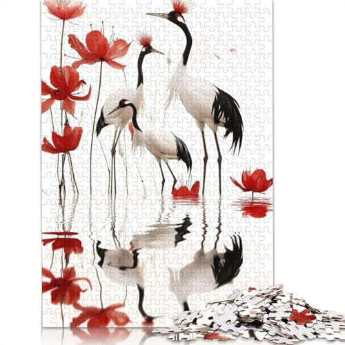 Kranich-Puzzle für Erwachsene, einzigartige Heimdekoration, Herren-Puzzle, Geschenke für Erwachsene und Teenager, 520 Teile (52 x 38 cm) von GQmoney