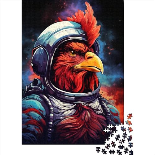 Künstlerisches Astronauten-Schwanz-Puzzle, einzigartige Heimdekoration, 100% recycelter Karton, Puzzle für Jungen oder Mädchen, 1000 Teile (38 x 26 cm) von GQmoney